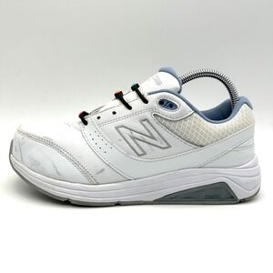 New Balance 928v2 Walking Shoes Women 8.5D White Leather Stability Sneakers Wide